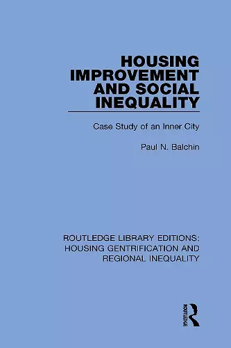 Housing Improvement and Social Inequality cover