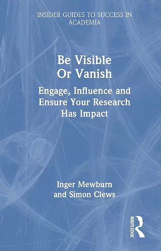 Be Visible Or Vanish cover