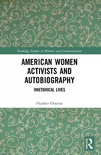 American Women Activists and Autobiography cover