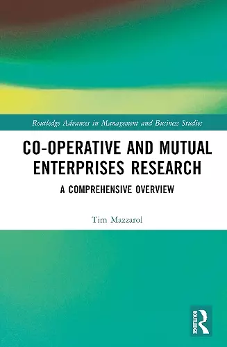 Co-operative and Mutual Enterprises Research cover