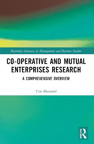 Co-operative and Mutual Enterprises Research cover