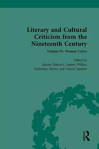 Literary and Cultural Criticism from the Nineteenth Century cover