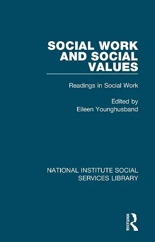 Social Work and Social Values cover