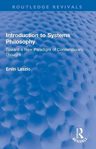 Introduction to Systems Philosophy cover