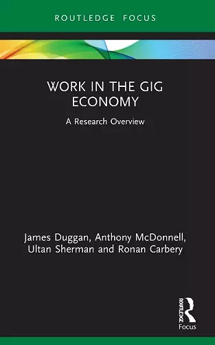 Work in the Gig Economy cover