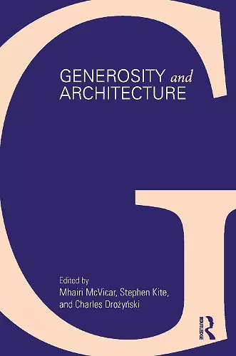 Generosity and Architecture cover