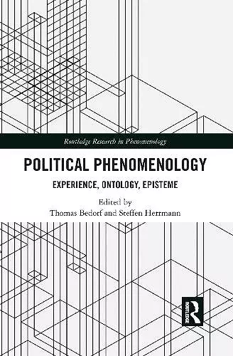 Political Phenomenology cover