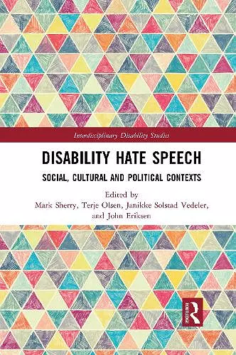 Disability Hate Speech cover
