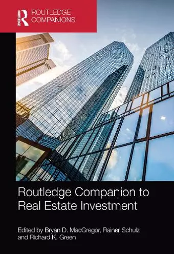 Routledge Companion to Real Estate Investment cover