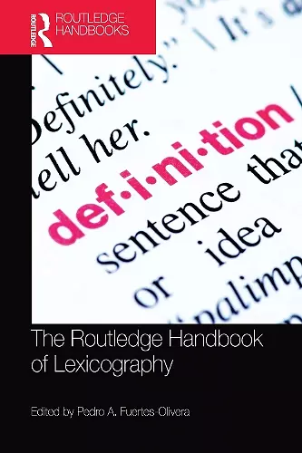 The Routledge Handbook of Lexicography cover