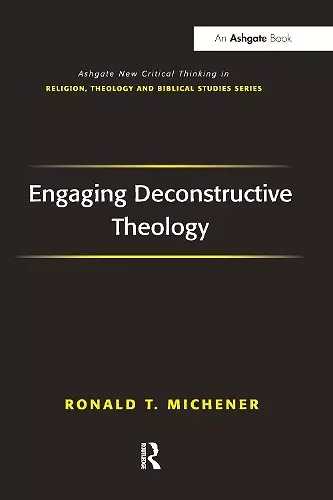 Engaging Deconstructive Theology cover