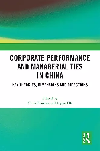 Corporate Performance and Managerial Ties in China cover