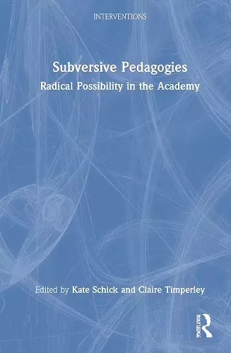 Subversive Pedagogies cover