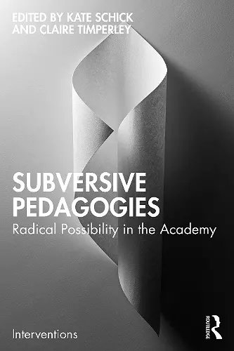 Subversive Pedagogies cover