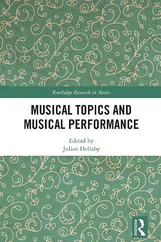 Musical Topics and Musical Performance cover