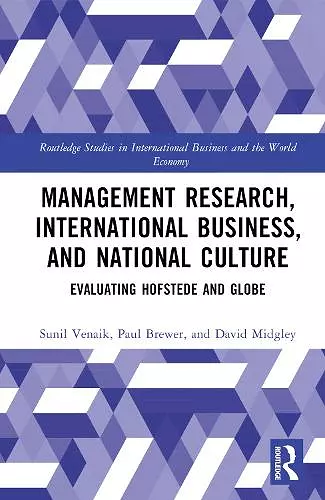 Management Research, International Business, and National Culture cover