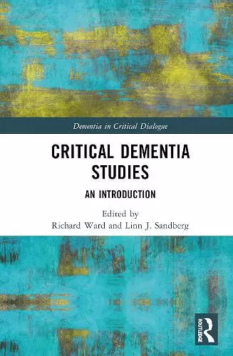 Critical Dementia Studies cover