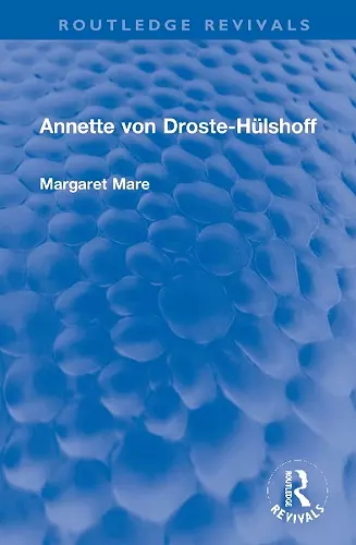 Annette von Droste-Hülshoff cover