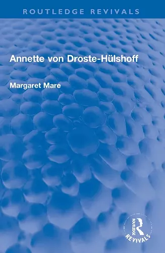 Annette von Droste-Hülshoff cover