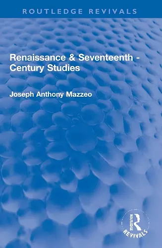 Renaissance & Seventeenth - Century Studies cover