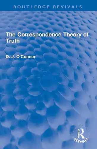 The Correspondence Theory of Truth cover