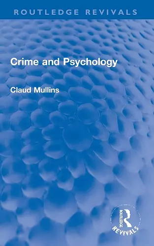 Crime and Psychology cover