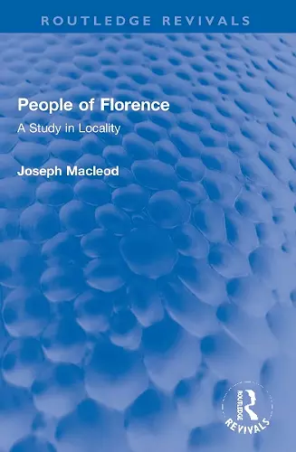 People of Florence cover