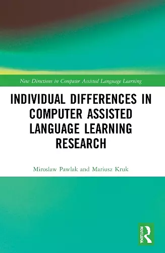 Individual differences in Computer Assisted Language Learning Research cover