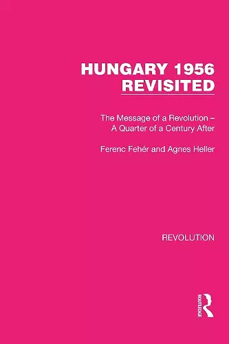 Hungary 1956 Revisited cover