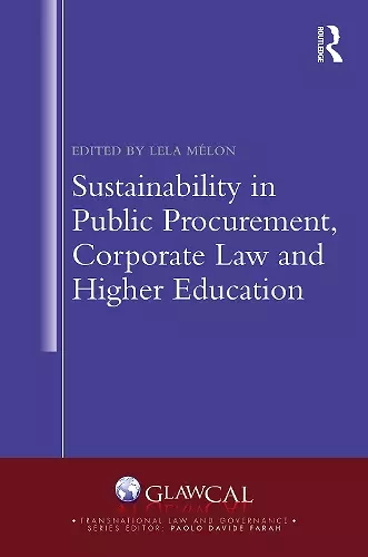 Sustainability in Public Procurement, Corporate Law and Higher Education cover