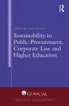 Sustainability in Public Procurement, Corporate Law and Higher Education cover