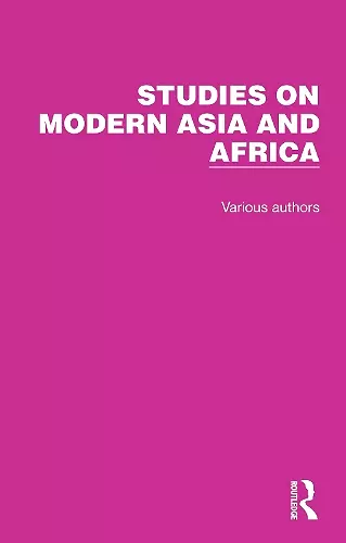 Studies on Modern Asia and Africa cover