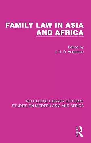 Family Law in Asia and Africa cover