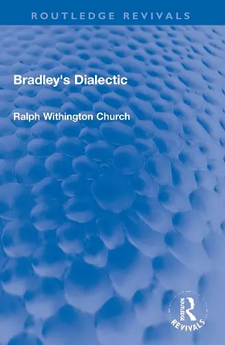 Bradley's Dialectic cover