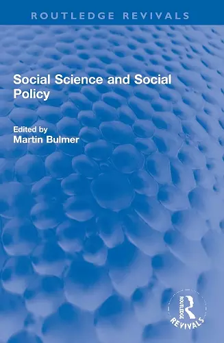 Social Science and Social Policy cover