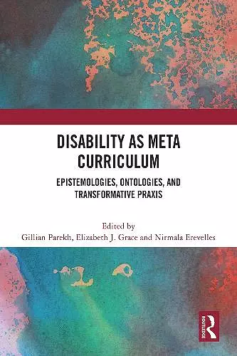 Disability as Meta Curriculum cover