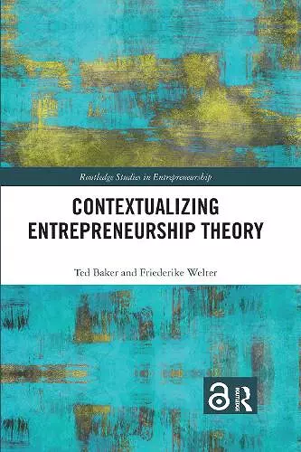 Contextualizing Entrepreneurship Theory cover