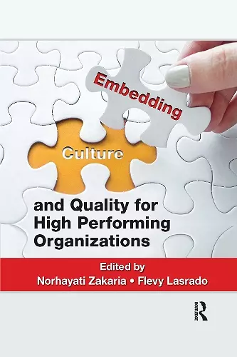 Embedding Culture and Quality for High Performing Organizations cover