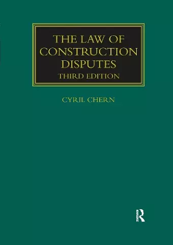 The Law of Construction Disputes cover