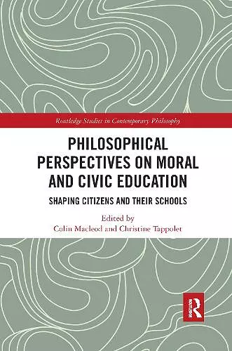 Philosophical Perspectives on Moral and Civic Education cover