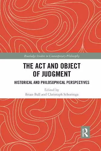 The Act and Object of Judgment cover