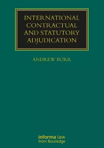 International Contractual and Statutory Adjudication cover