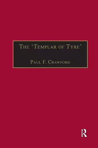 The 'Templar of Tyre' cover