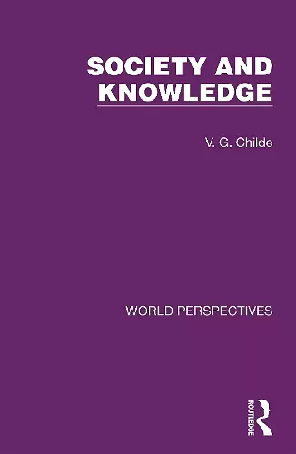 Society and Knowledge cover