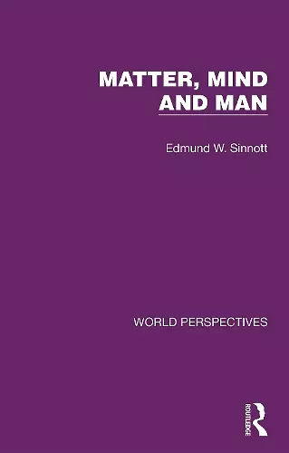 Matter, Mind and Man cover