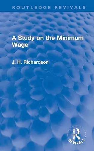 A Study on the Minimum Wage cover