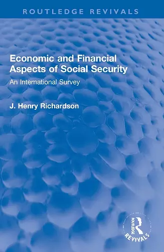 Economic and Financial Aspects of Social Security cover