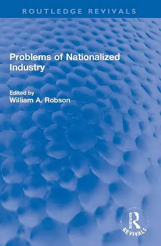 Problems of Nationalized Industry cover