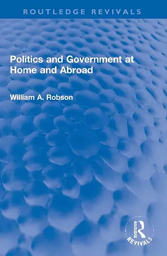 Politics and Government at Home and Abroad cover