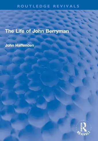 The Life of John Berryman cover